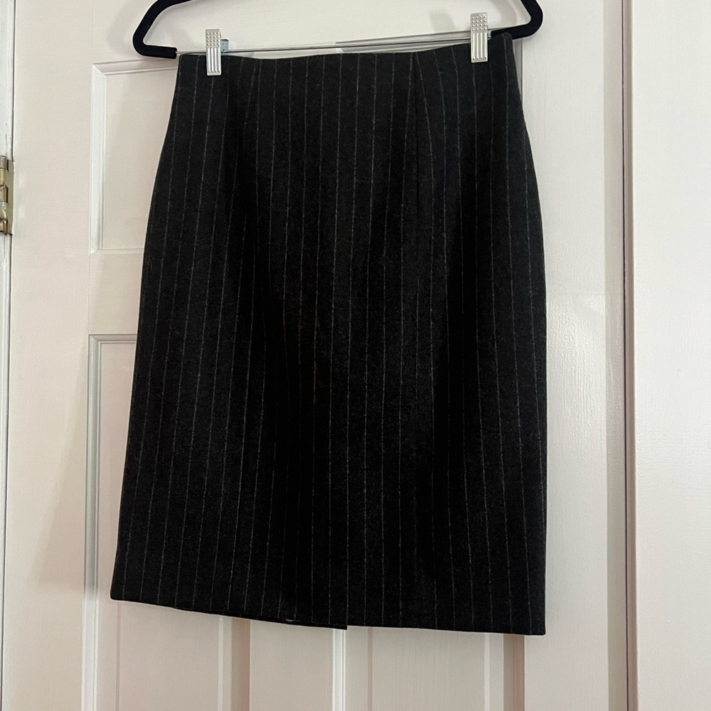 Ysl Pinstripe Pencil Skirt Nwt